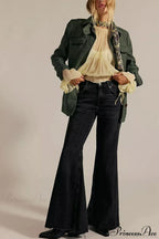 High Waist Floor-Length Wide Flare Elegant Jeans image 5