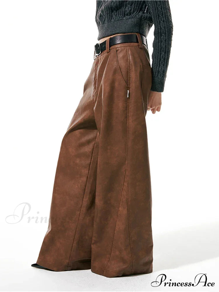 High Waist Genuine Sheepskin OL Pencils Slim Casual Autumn Winter Pants image 2