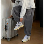 High Waist Grey Baggy Pants image 2