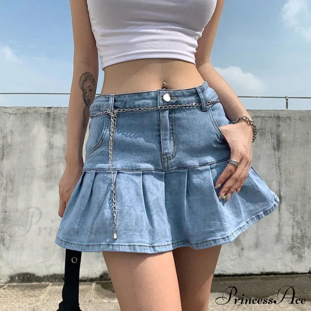 High Waist Jeans Ruffles Fashion Shorts image 2