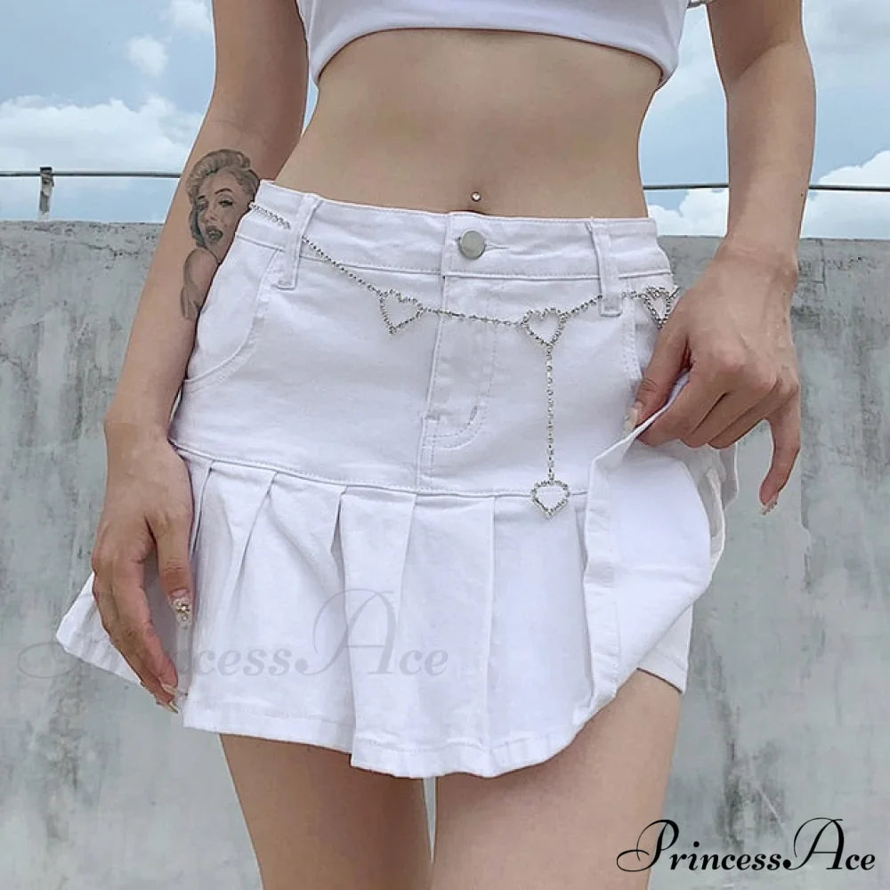 High Waist Jeans Ruffles Fashion Shorts image 3