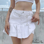 High Waist Jeans Ruffles Fashion Shorts image 3