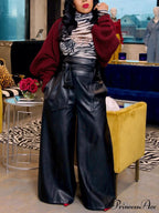 High Waist Pocket Trendy Straight Leg Pants image 3