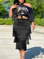 High Waisted Graceful Clashing Star Skirt image 10