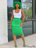 High Waisted Graceful Clashing Star Skirt image 1