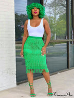 High Waisted Graceful Clashing Star Skirt image 1
