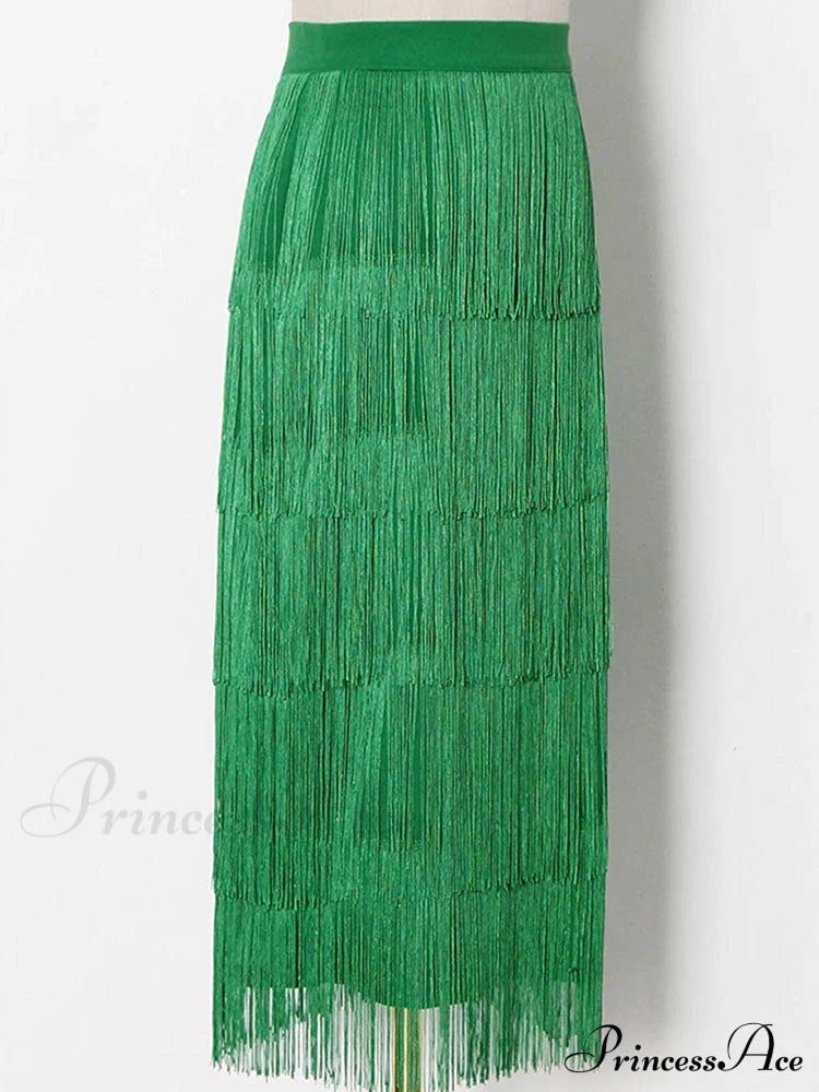 High Waisted Graceful Clashing Star Skirt image 9