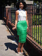 High Waisted Graceful Clashing Star Skirt image 5