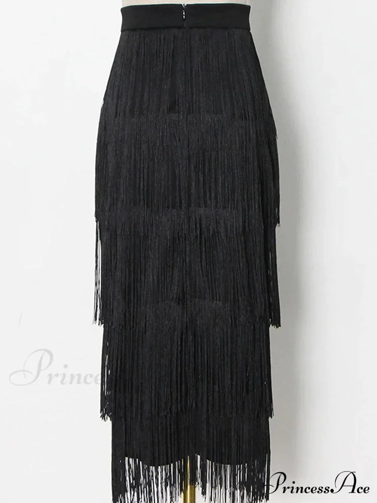 High Waisted Graceful Clashing Star Skirt image 11
