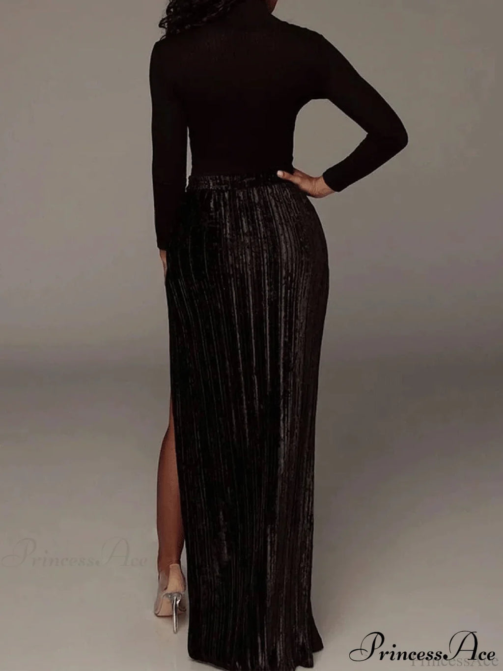High Waisted Graceful Wide Leg Pants image 15