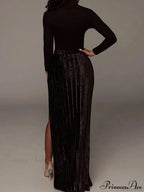 High Waisted Graceful Wide Leg Pants image 15
