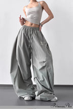 High-Waisted Loose Wide-Leg Cargo Pants image 4