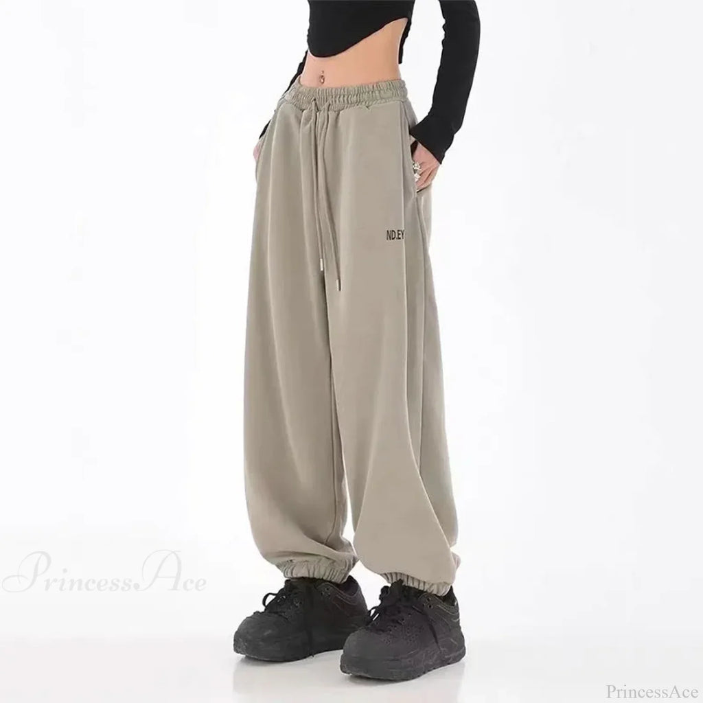 Hip Hop Letter Drawstring Jogging Pants image 1