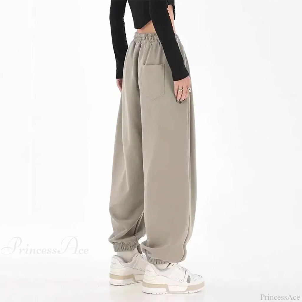 Hip Hop Letter Drawstring Jogging Pants image 5