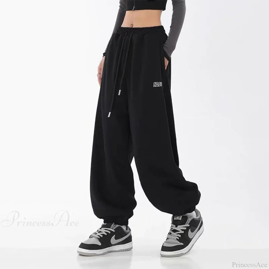 Hip Hop Letter Drawstring Jogging Pants image 4