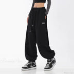 Hip Hop Letter Drawstring Jogging Pants image 4