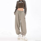 Hip Hop Letter Drawstring Jogging Pants image 7