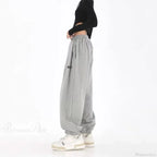 Hip Hop Letter Drawstring Jogging Pants image 3