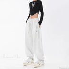 Hip Hop Letter Drawstring Jogging Pants image 2
