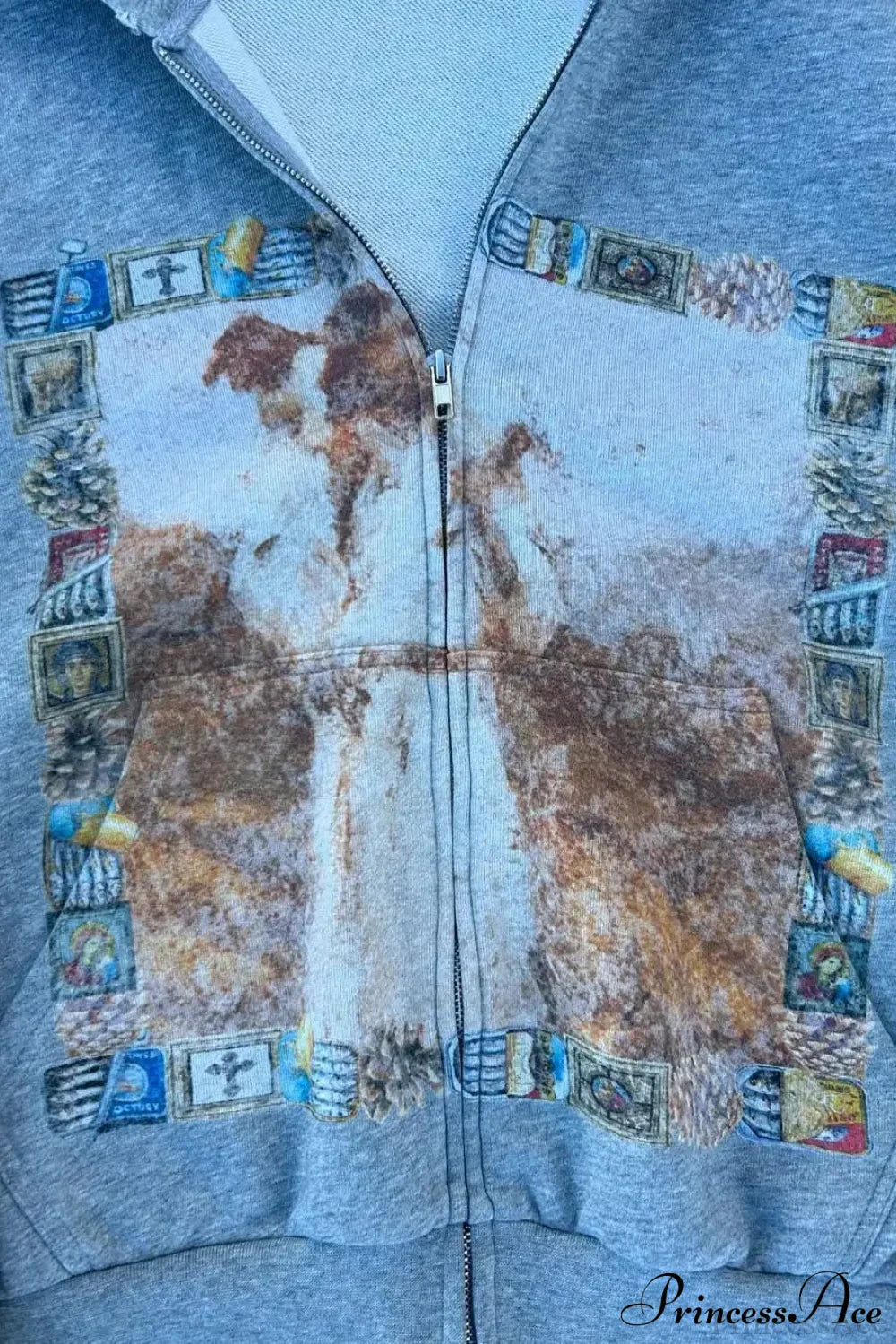 Hip-Hop Retro Printed Hoodie image 3