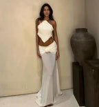 Hollow Out Backless Three Piece Swimsuit image 2