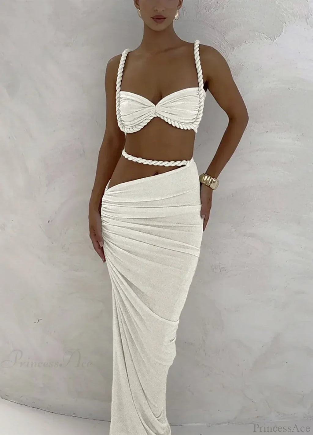 Hollow Out Backless Three Piece Swimsuit image 8