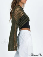 Hollow Out Crochet Trendy Cover Up Maxi Dress image 3