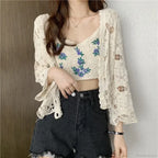 Hollow Out Elegant Long Sleeve Shrug Cardigan image 2