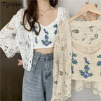 Hollow Out Elegant Long Sleeve Shrug Cardigan image 1