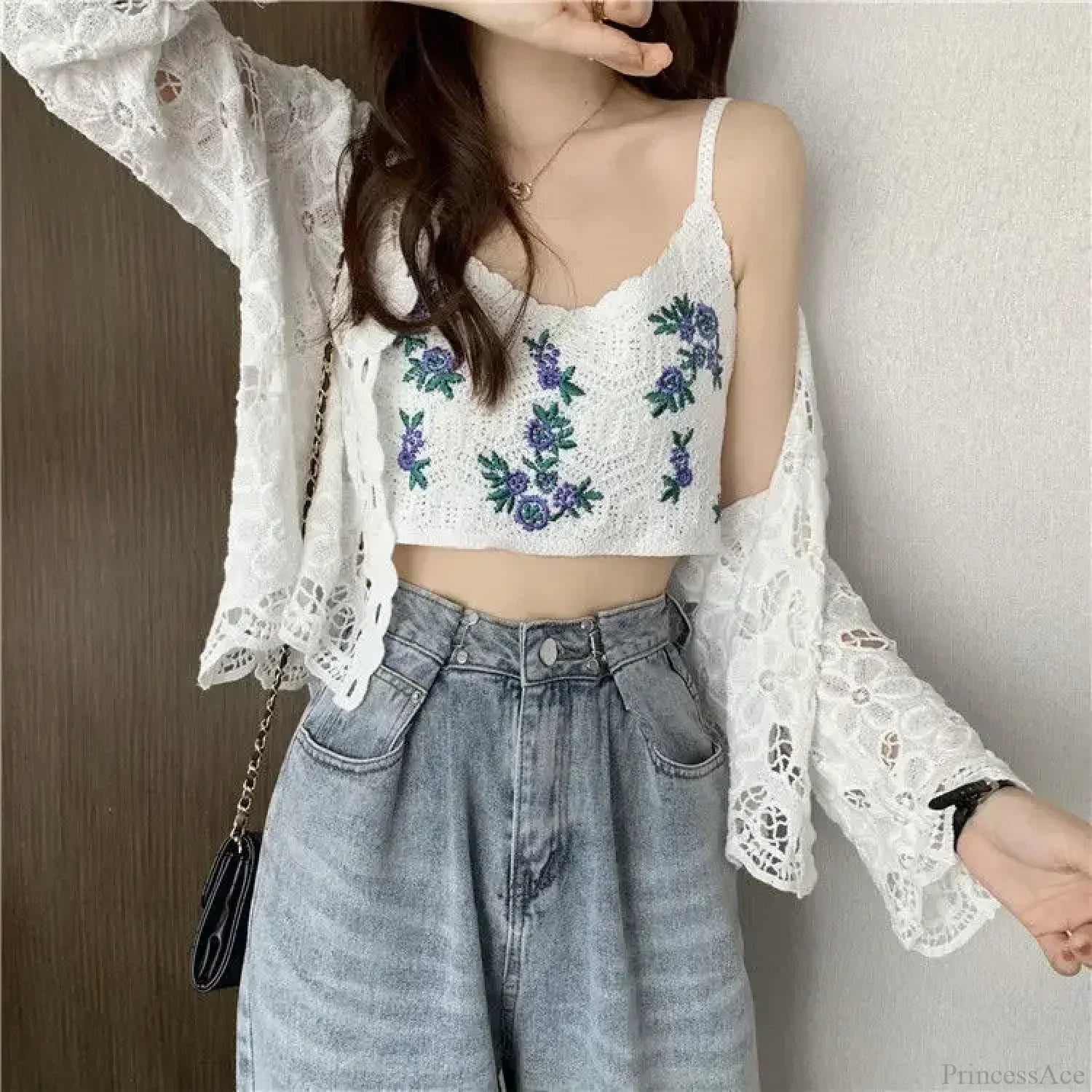 Hollow Out Elegant Long Sleeve Shrug Cardigan image 8
