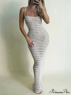 Hollow Out Graceful Bodycon Maxi Dress image 2