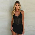 Hollow Out Knitted Slim Vacation Dress image 5