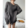 Hollow Out Lazy Style Pullover Sweater image 1