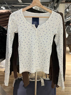 Hollow Out Pink Long Sleeve Sexy Slim Top Knit Top image 4