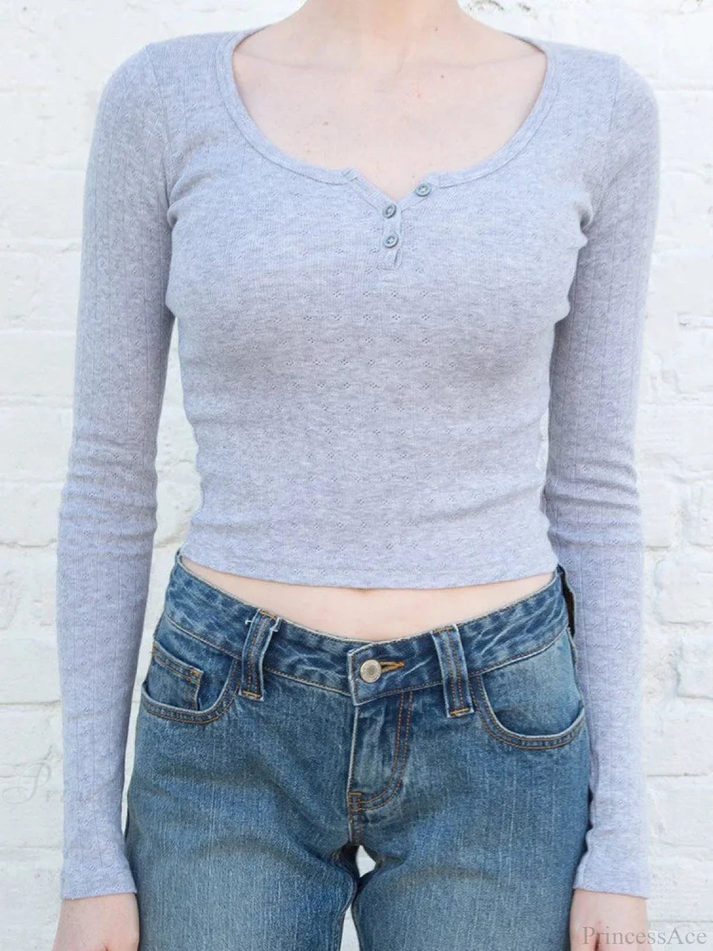 Hollow Out Pink Long Sleeve Sexy Slim Top Knit Top image 7