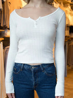 Hollow Out Pink Long Sleeve Sexy Slim Top Knit Top image 6