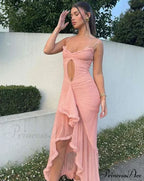 Hollow Out Ruffles Charming Strap Midi Dress image 16