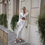 Hollow Out Sequin Deep V Maxi Prom Dress image 3