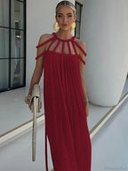 Hollow Out Sleeveless Beach Cover Up image 3
