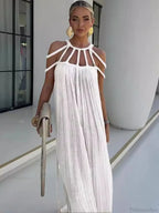 Hollow Out Sleeveless Beach Cover Up image 5