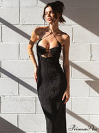 Hollow Out Strapless Backless Sexy Long Dress image 1