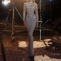 Hollow Sequin Backless Slim Fit Prom Dress image 1