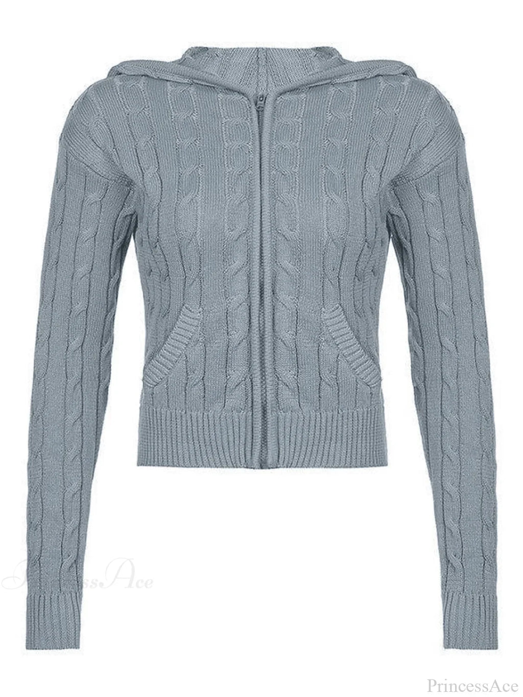 Hooded Button Graceful Front Knit Cardigan image 11