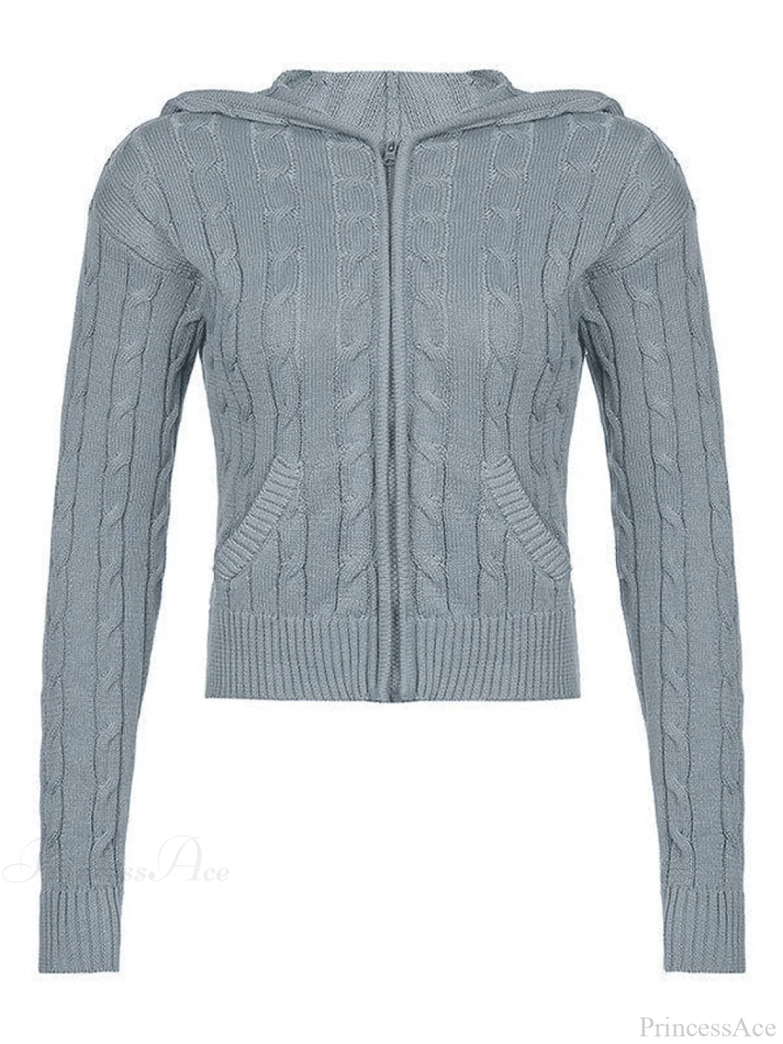 Hooded Button Graceful Front Knit Cardigan image 11