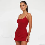 Hot Diamond Backless Vacation Dress image 3