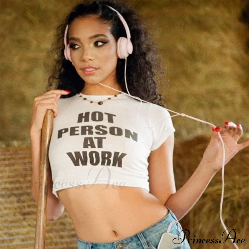 Hot Person At Charming Work Graphic Tee image 6