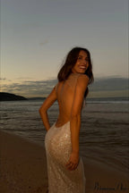 Hotfix Crystal Halter Backless Bodycon Party Dress image 4