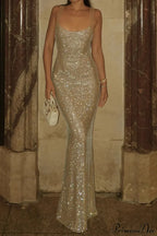Hotfix Crystal Halter Backless Bodycon Party Dress image 1