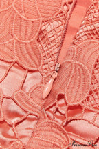 Ilayda Embroidered Floral Charming Lace Mini Dress image 9