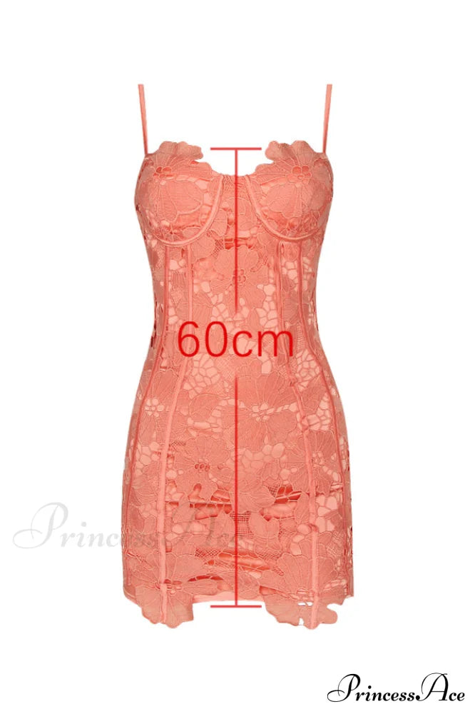 Ilayda Embroidered Floral Charming Lace Mini Dress image 7
